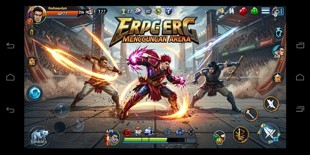 Tampilan mengesankan dari gameplay Fighting yang seru dan intens.