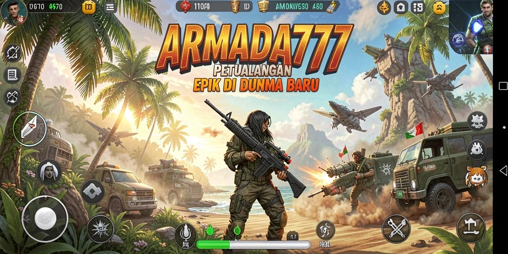 Tangkapan layar gameplay ARMADA777 yang menampilkan aksi mendebarkan di dunia petualangan.
