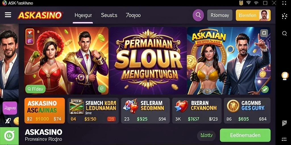 Gameplay menarik dari permainan Slot ASKASINO yang penuh warna.