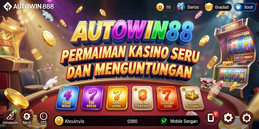 Gameplay seru AUTOWIN88 menampilkan kemenangan besar di Kasino.