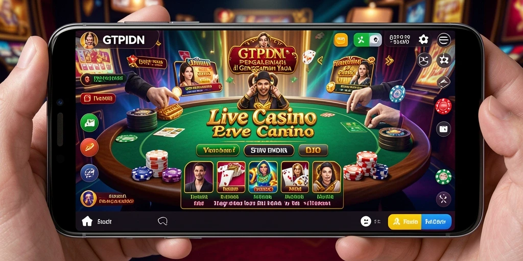 Gameplay menarik GTPIDN dengan dealer langsung di kasino.