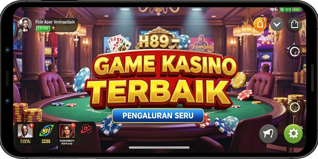 Tangkapan layar dari gameplay H89 yang penuh aksi Kasino.