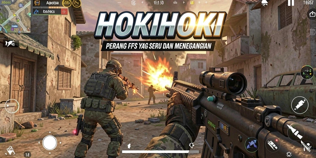 Tampilan aksi gameplay seru di HOKIHOKI.