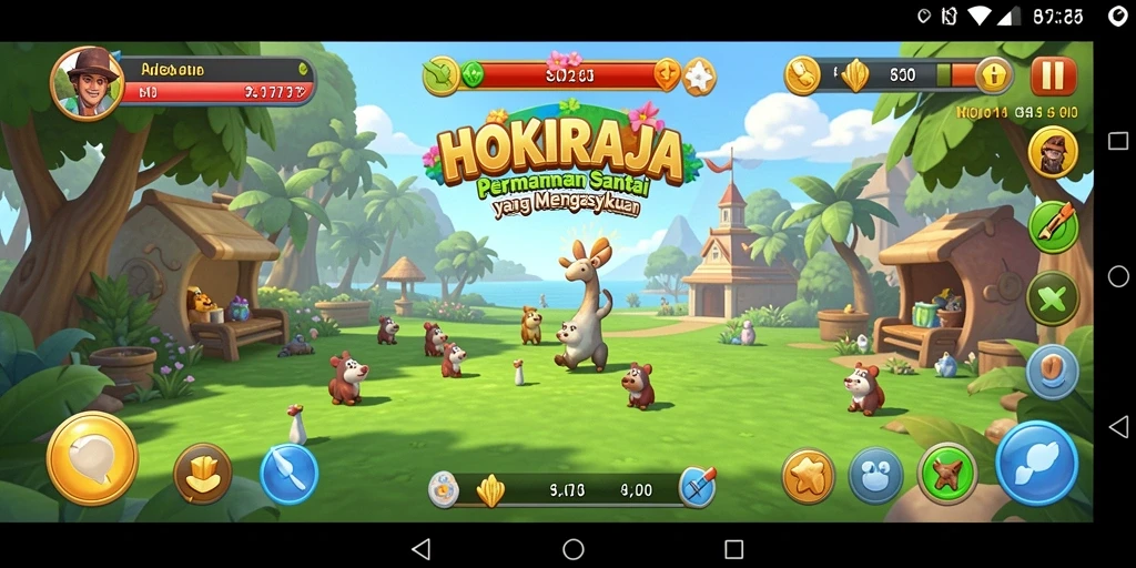 Tampilan gameplay HOKIRAJA yang seru dan penuh warna.