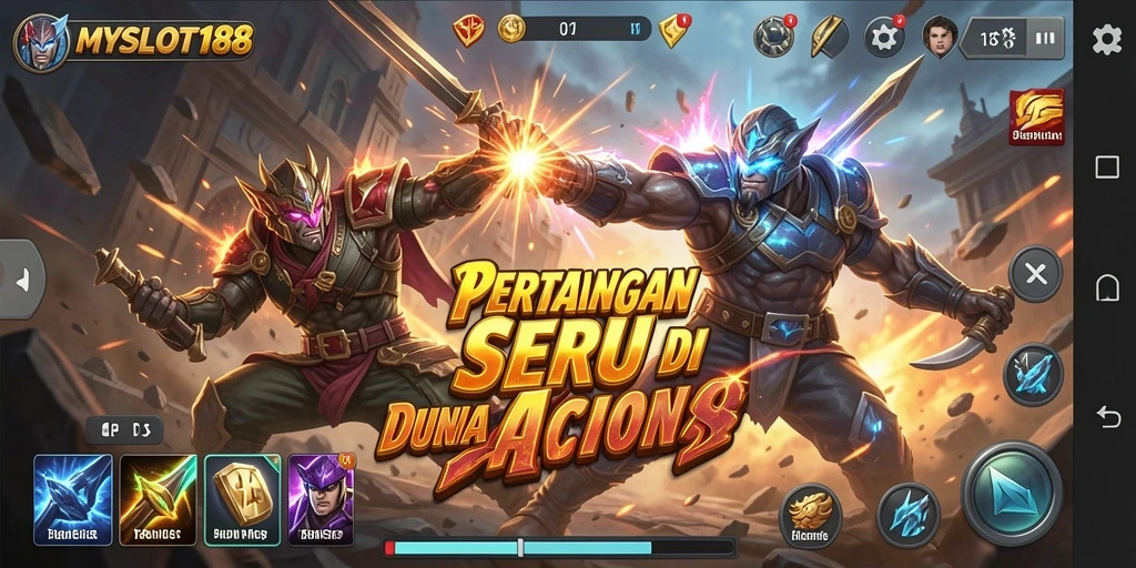 Tampilan permainan MYSLOT188 dengan aksi yang mendebarkan.