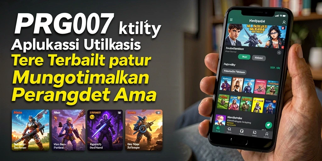 Screenshot tampilan utama PRG007 dengan fitur Utility yang menarik.