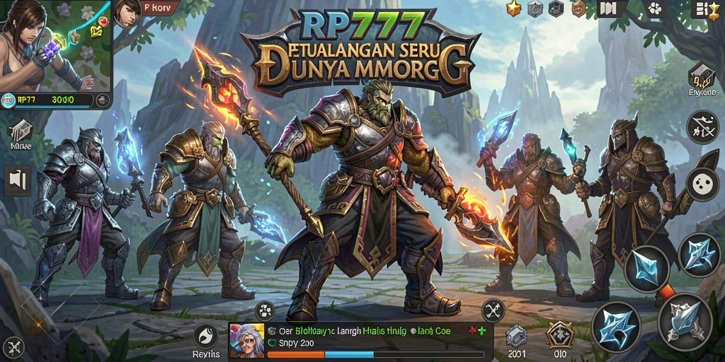 Screenshot gameplay RP777 menampilkan aksi seru dalam dunia MMORPG.
