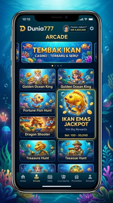 Screenshot dunia777 menampilkan berbagai kategori aplikasi yang tersedia.